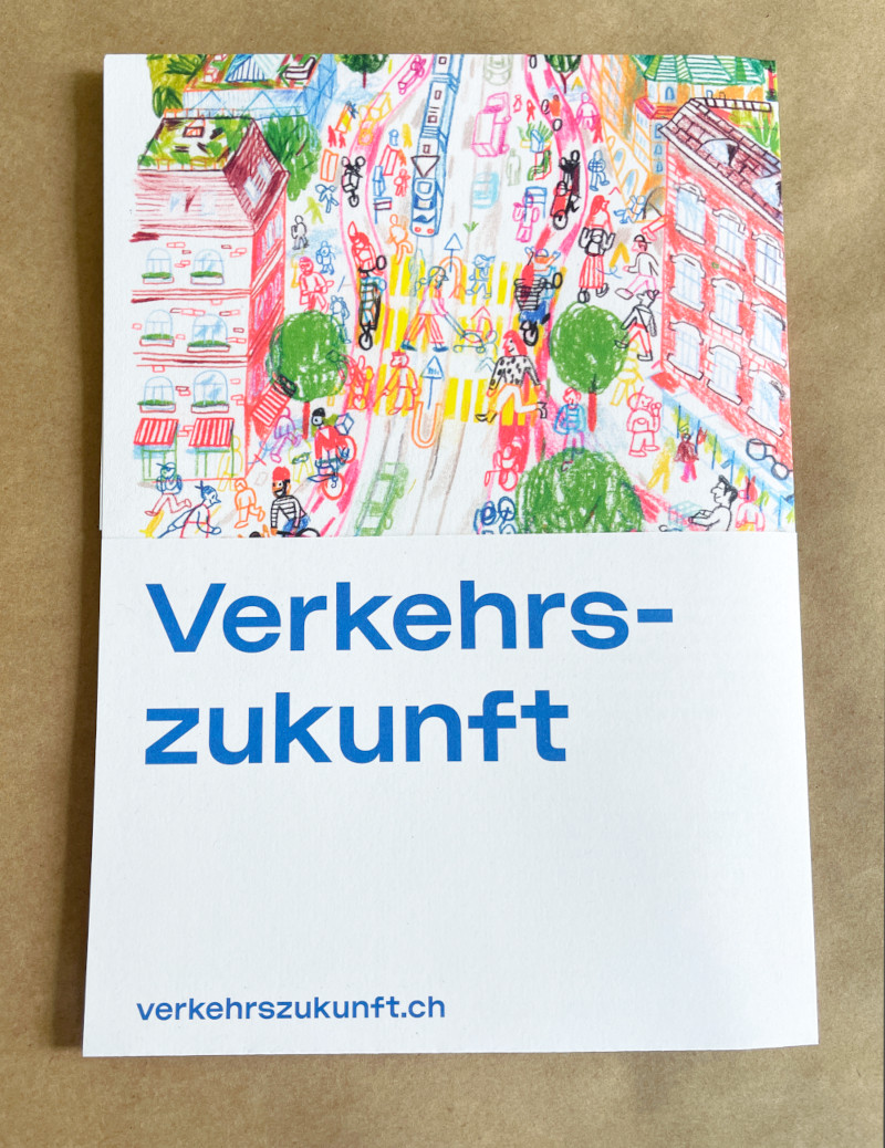 Faltplakat Verkehrszukunft